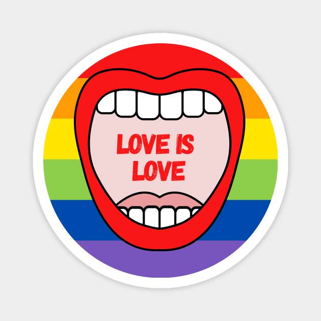 Love is love Magnet by François Belchior